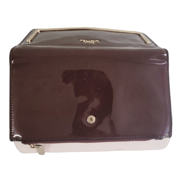 Dune London Kaydence Patent Finish Plum Bifold Wallet - Picture 4 of 10